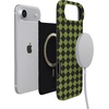 image:imageCasely iPhone 14 Case  Falling for You  Plum Floral  Compatible with MagSafe  Classic Ultra Slim DesignHarlequin Wicked Diamond  Black and Green