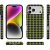 image:imageCasely iPhone 14 Case  Falling for You  Plum Floral  Compatible with MagSafe  Classic Ultra Slim DesignHarlequin Wicked Diamond  Black and Green