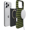 image:imageCasely iPhone 14 Case  Falling for You  Plum Floral  Compatible with MagSafe  Classic Ultra Slim DesignHarlequin Wicked Diamond  Black and Green