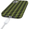image:imageCasely iPhone 14 Case  Falling for You  Plum Floral  Compatible with MagSafe  Classic Ultra Slim DesignHarlequin Wicked Diamond  Black and Green