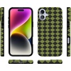image:imageCasely iPhone 14 Case  Falling for You  Plum Floral  Compatible with MagSafe  Classic Ultra Slim DesignHarlequin Wicked Diamond  Black and Green