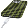 image:imageCasely iPhone 14 Case  Falling for You  Plum Floral  Compatible with MagSafe  Classic Ultra Slim DesignHarlequin Wicked Diamond  Black and Green