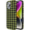 image:imageCasely iPhone 14 Case  Falling for You  Plum Floral  Compatible with MagSafe  Classic Ultra Slim DesignHarlequin Wicked Diamond  Black and Green