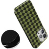 image:imageCasely iPhone 14 Case  Falling for You  Plum Floral  Compatible with MagSafe  Classic Ultra Slim DesignHarlequin Wicked Diamond  Black and Green