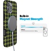 image:imageCasely iPhone 14 Case  Falling for You  Plum Floral  Compatible with MagSafe  Classic Ultra Slim DesignHarlequin Wicked Diamond  Black and Green