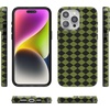 image:imageCasely iPhone 14 Case  Falling for You  Plum Floral  Compatible with MagSafe  Classic Ultra Slim DesignHarlequin Wicked Diamond  Black and Green