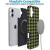 image:imageCasely iPhone 14 Case  Falling for You  Plum Floral  Compatible with MagSafe  Classic Ultra Slim DesignHarlequin Wicked Diamond  Black and Green