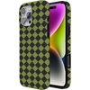 image:imageCasely iPhone 14 Case  Falling for You  Plum Floral  Compatible with MagSafe  Classic Ultra Slim DesignHarlequin Wicked Diamond  Black and Green