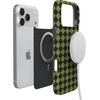image:imageCasely iPhone 14 Case  Falling for You  Plum Floral  Compatible with MagSafe  Classic Ultra Slim DesignHarlequin Wicked Diamond  Black and Green