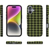 image:imageCasely iPhone 14 Case  Falling for You  Plum Floral  Compatible with MagSafe  Classic Ultra Slim DesignHarlequin Wicked Diamond  Black and Green