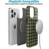 image:imageCasely iPhone 14 Case  Falling for You  Plum Floral  Compatible with MagSafe  Classic Ultra Slim DesignHarlequin Wicked Diamond  Black and Green