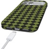image:imageCasely iPhone 14 Case  Falling for You  Plum Floral  Compatible with MagSafe  Classic Ultra Slim DesignHarlequin Wicked Diamond  Black and Green