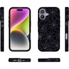image:imageCasely iPhone 14 Case  Falling for You  Plum Floral  Compatible with MagSafe  Classic Ultra Slim DesignMidnight Web  Spider Web