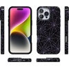 image:imageCasely iPhone 14 Case  Falling for You  Plum Floral  Compatible with MagSafe  Classic Ultra Slim DesignMidnight Web  Spider Web