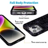 image:imageCasely iPhone 14 Case  Falling for You  Plum Floral  Compatible with MagSafe  Classic Ultra Slim DesignMidnight Web  Spider Web