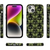 image:imageCasely iPhone 14 Case  Falling for You  Plum Floral  Compatible with MagSafe  Classic Ultra Slim DesignMystic Moths  Green Twilight