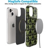 image:imageCasely iPhone 14 Case  Falling for You  Plum Floral  Compatible with MagSafe  Classic Ultra Slim DesignMystic Moths  Green Twilight