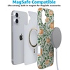 image:imageCasely iPhone 14 Case  Falling for You  Plum Floral  Compatible with MagSafe  Classic Ultra Slim DesignPumpkin Patch  Green Vines