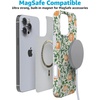 image:imageCasely iPhone 14 Case  Falling for You  Plum Floral  Compatible with MagSafe  Classic Ultra Slim DesignPumpkin Patch  Green Vines