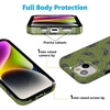 image:imageCasely iPhone 14 Case  Falling for You  Plum Floral  Compatible with MagSafe  Classic Ultra Slim DesignSabrinas Bestie  Black Cats
