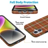 image:imageCasely iPhone 14 Case  Falling for You  Plum Floral  Compatible with MagSafe  Classic Ultra Slim DesignSpiced Chai  Fall Plaid
