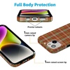 image:imageCasely iPhone 14 Case  Falling for You  Plum Floral  Compatible with MagSafe  Classic Ultra Slim DesignSpiced Chai  Fall Plaid