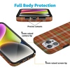 image:imageCasely iPhone 14 Case  Falling for You  Plum Floral  Compatible with MagSafe  Classic Ultra Slim DesignSpiced Chai  Fall Plaid