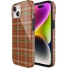 image:imageCasely iPhone 14 Case  Falling for You  Plum Floral  Compatible with MagSafe  Classic Ultra Slim DesignSpiced Chai  Fall Plaid