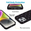 image:imageCasely iPhone 14 Case  Falling for You  Plum Floral  Compatible with MagSafe  Classic Ultra Slim DesignSuch a Battie  Purple Bats