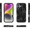 image:imageCasely iPhone 14 Case  Falling for You  Plum Floral  Compatible with MagSafe  Classic Ultra Slim DesignWere Ready For It  Black Serpent