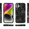 image:imageCasely iPhone 14 Case  Falling for You  Plum Floral  Compatible with MagSafe  Classic Ultra Slim DesignWere Ready For It  Black Serpent