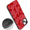 image:imageCasely iPhone 14 Case  Final Rose  Red amp Pink Floral  Bold Protective Design  MagSafe Compatible Design