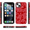image:imageCasely iPhone 14 Case  Final Rose  Red amp Pink Floral  Bold Protective Design  MagSafe Compatible Design