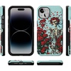 image:imageCasely iPhone 14 Case  Forever Grateful  Grateful Dead Skeleton Floral  Bold Protective Design  Compatible with MagSafe