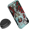 image:imageCasely iPhone 14 Case  Forever Grateful  Grateful Dead Skeleton Floral  Bold Protective Design  Compatible with MagSafe
