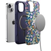 image:imageCasely iPhone 14 Case  Full Bloom  Navy Floral  Bold Protective Design  Compatible with MagSafe