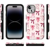 image:imageCasely iPhone 14 Case  Lover Girlie  Pink Bows  Bold Protective Design  Compatible with MagSafe