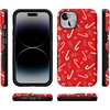 image:imageCasely iPhone 14 Case  Peppermint Kiss  Candy Cane  Bold Protective Design  MagSafe Compatible Design