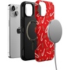 image:imageCasely iPhone 14 Case  Peppermint Kiss  Candy Cane  Bold Protective Design  MagSafe Compatible Design