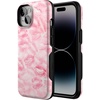 image:imageCasely iPhone 14 Case  Sealed with a Kiss  Pink Lipstick  Bold Protective Design  Compatible with MagSafe