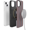 image:imageCasely iPhone 14 Case  Sunday in Brooklyn  Chocolate Blue Stripes  Bold Protective Design  Compatible with MagSafe