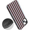image:imageCasely iPhone 14 Case  Sunday in Brooklyn  Chocolate Blue Stripes  Bold Protective Design  Compatible with MagSafe