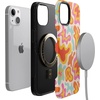 image:imageCasely iPhone 14 Case  Tropical Color Splash  Abstract Retro  Bold Protective Design  Compatible with MagSafe