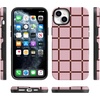 image:imageCasely iPhone 14 Case  Uptown Gridlock  Pink Checkerboard  Bold Protective Design  Compatible with MagSafe