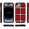 image:imageCasely iPhone 14 Plus Case  As if  Red Plaid  Compatible with MagSafe  Bold Protective Design