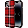 image:imageCasely iPhone 14 Plus Case  As if  Red Plaid  Compatible with MagSafe  Bold Protective Design