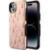 image:imageCasely iPhone 14 Plus Case  Bubblegum Forest  Christmas Tree  Bold Protective Design  MagSafe Compatible Design