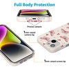 image:imageCasely iPhone 14 Plus Case  Final Rose  Red amp Pink Floral  Compatible with MagSafe  Classic Ultra Slim DesignHeart Flutters  Butterfly