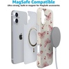 image:imageCasely iPhone 14 Plus Case  Final Rose  Red amp Pink Floral  Compatible with MagSafe  Classic Ultra Slim DesignHeart Flutters  Butterfly