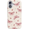 image:imageCasely iPhone 14 Plus Case  Final Rose  Red amp Pink Floral  Compatible with MagSafe  Classic Ultra Slim DesignHeart Flutters  Butterfly